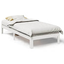 vidaXL fehér tömör fenyőfa ágy matrac nélkül 90 x 200 cm
