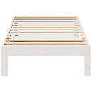 vidaXL fehér tömör fenyőfa ágy matrac nélkül 90 x 200 cm