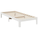 vidaXL fehér tömör fenyőfa ágy matrac nélkül 90 x 200 cm