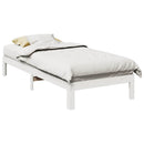 vidaXL fehér tömör fenyőfa ágy matrac nélkül 90 x 200 cm