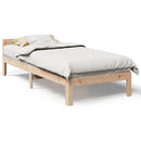vidaXL tömör fenyőfa ágy matrac nélkül 90 x 200 cm