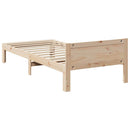 vidaXL tömör fenyőfa ágy matrac nélkül 90 x 200 cm