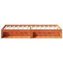 vidaXL kanapéágy ágy matrac viaszbarna 100x200 cm tömör fa fenyőfa
