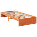 vidaXL kanapéágy ágy matrac viaszbarna 100x200 cm tömör fa fenyőfa