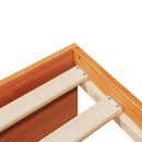 vidaXL kanapéágy ágy matrac viaszbarna 100x200 cm tömör fa fenyőfa