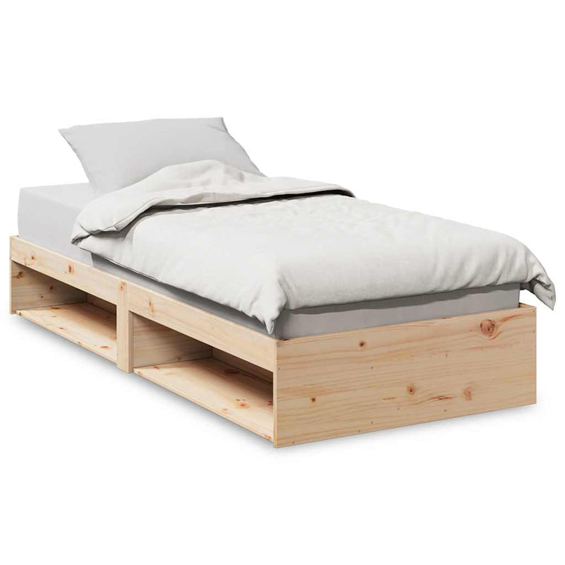 vidaXL tömör fenyőfa kanapéágy matrac nélkül 90 x 200 cm