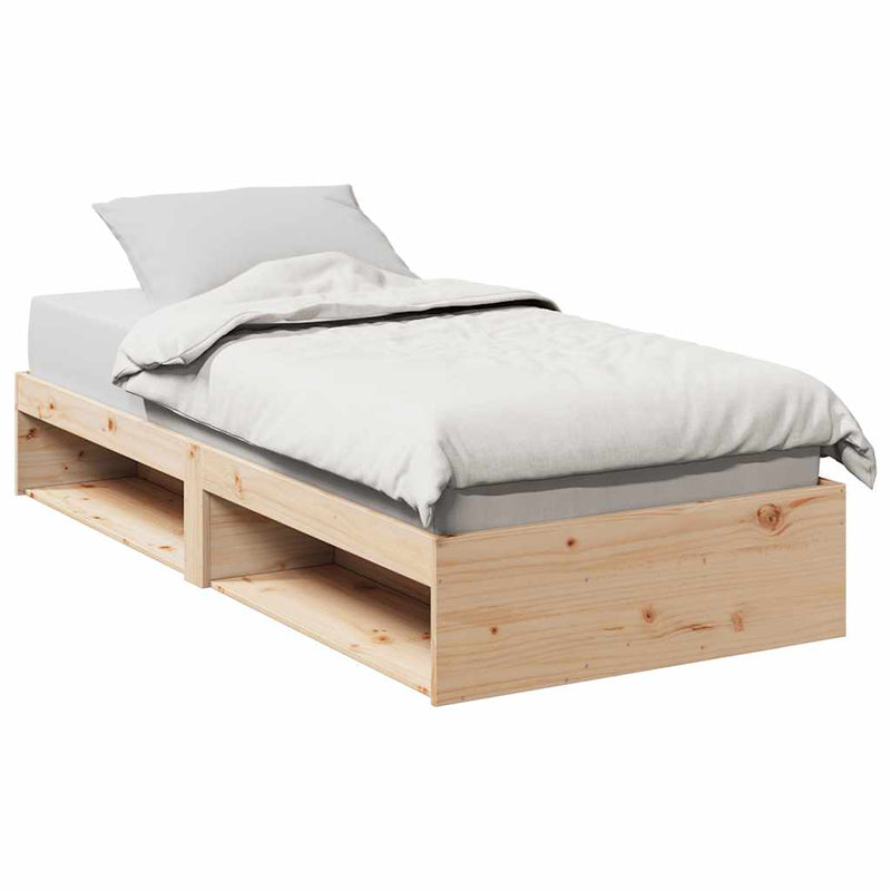 vidaXL tömör fenyőfa kanapéágy matrac nélkül 90 x 200 cm