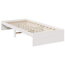 vidaXL fehér tömör fenyőfa kanapéágy matrac nélkül 80 x 200 cm