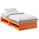 vidaXL kanapéágy ágy matrac viaszbarna 75x190 cm tömör fa fenyőfa