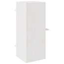 vidaXL Macskaház fehér 43x43x90 cm tömör fa fenyőfa