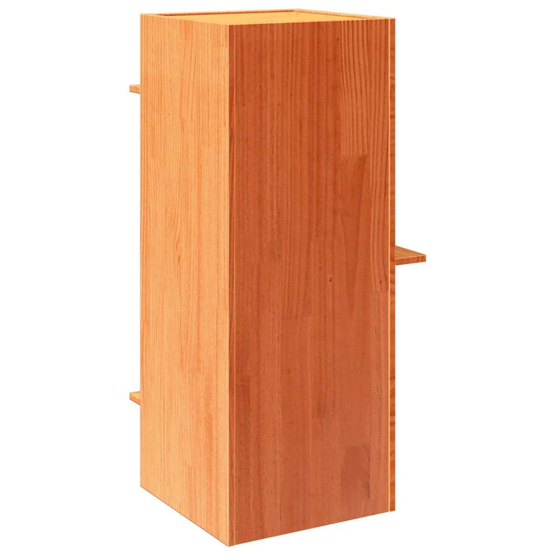 vidaXL Macskaház viaszbarna 43x43x90 cm tömör fa fenyőfa