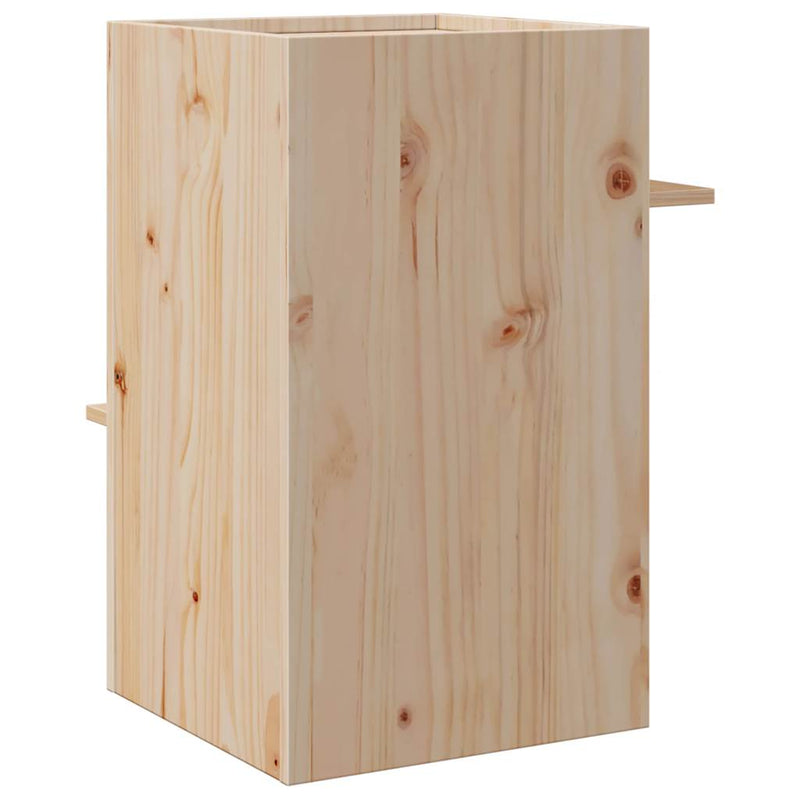 vidaXL Macskaház 43x43x60 cm tömör fa fenyőfa