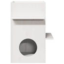 vidaXL Macskaház fehér 43x43x60 cm tömör fa fenyőfa