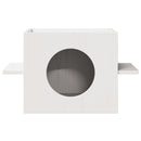 vidaXL tömör fenyőfa macskaház fehér 51x35x30 cm