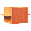 vidaXL Macskaház viasz barna 51x35x30 cm tömör fa fenyőfa