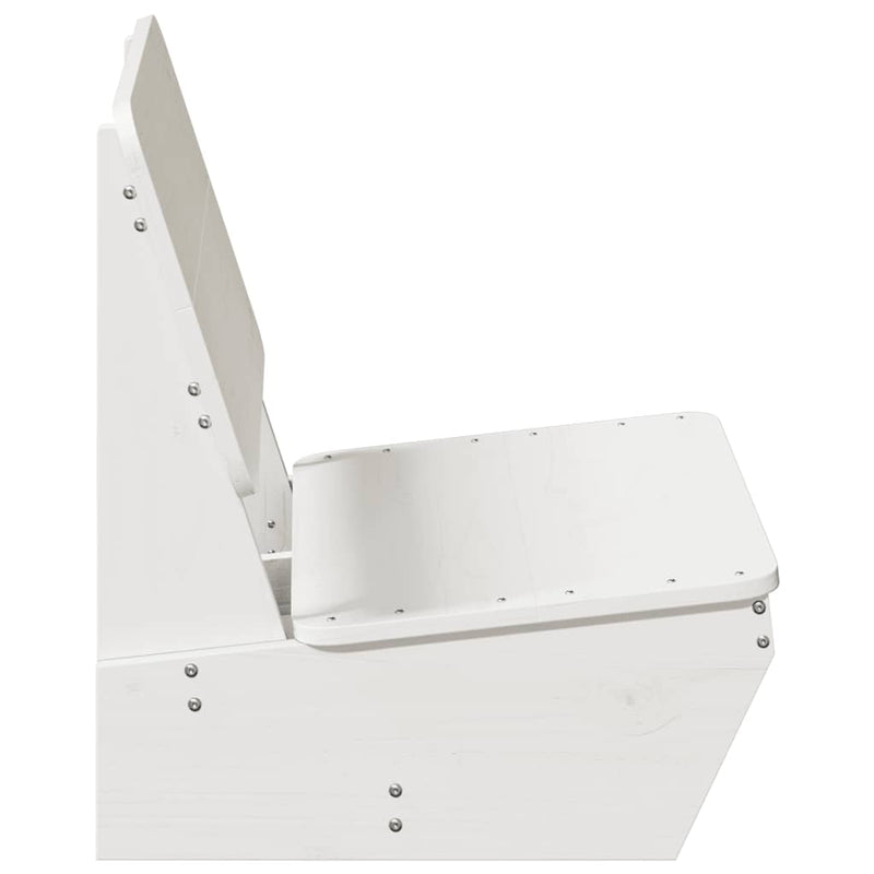 vidaXL fehér tömör fenyőfa kerti szék 60x64x70,5 cm