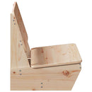 vidaXL 2 db tömör fenyőfa kerti szék 60x64x70,5 cm