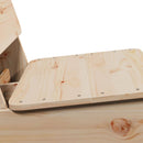 vidaXL 2 db tömör fenyőfa kerti szék 60x64x70,5 cm