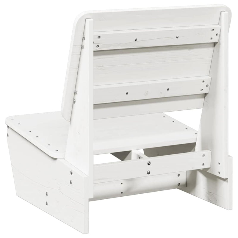 vidaXL 2 db fehér tömör fenyőfa kerti szék 60x64x70,5 cm