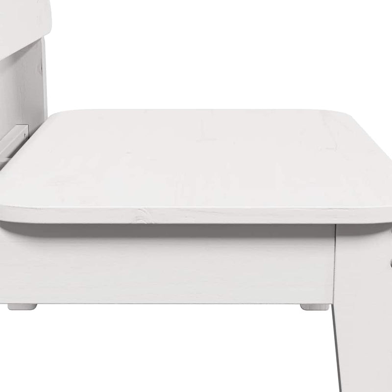 vidaXL fehér tömör fenyőfa kerti szék 60x52,5x72 cm