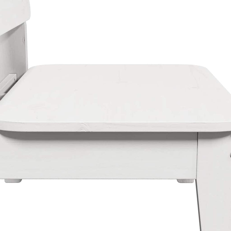 vidaXL 2 db fehér tömör fenyőfa kerti szék 60x52,5x72 cm