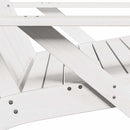 vidaXL Kerti adirondack szék fehér 75x77x77 cm tömör fa fenyőfa