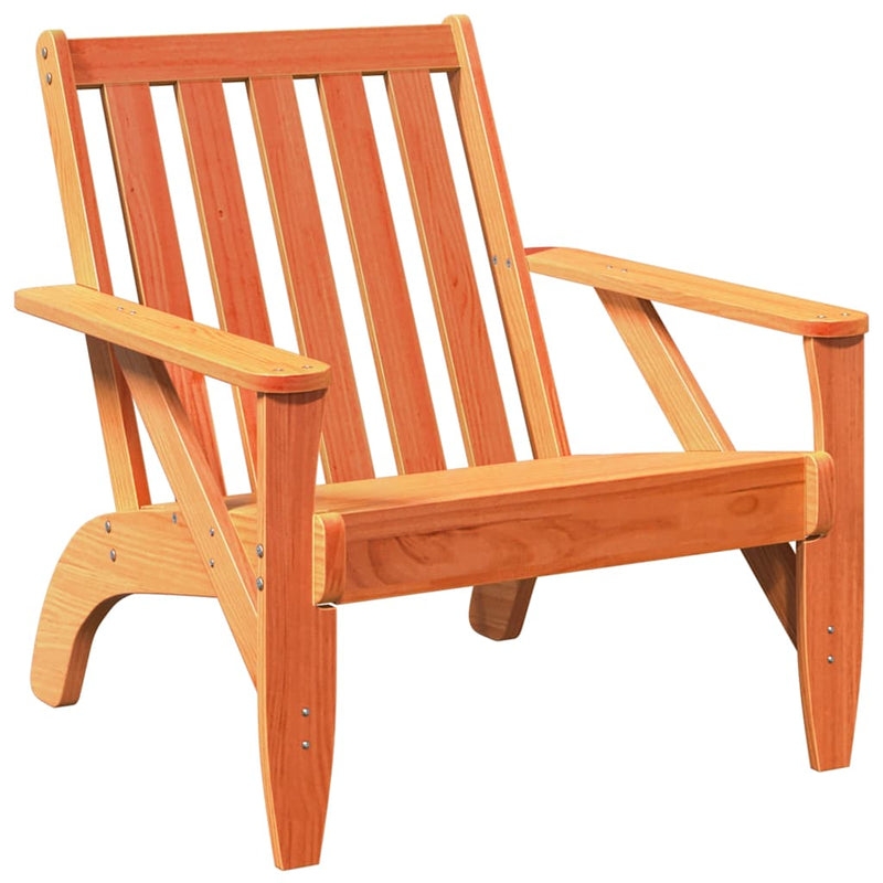 vidaXL Kerti adirondack szék viaszbarna 75x77x77 cm tömör fa fenyőfa