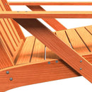 vidaXL Kerti adirondack szék viaszbarna 75x77x77 cm tömör fa fenyőfa