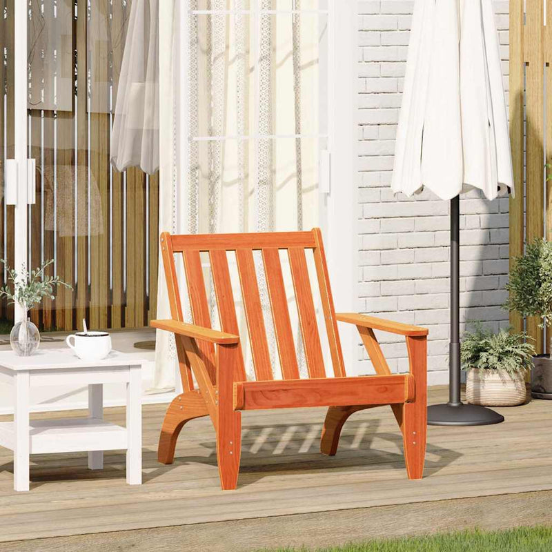 vidaXL Kerti adirondack szék viaszbarna 75x77x77 cm tömör fa fenyőfa