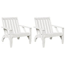 vidaXL Kerti adirondack székek 2 db fehér 75x77x77 cm tömör fa fenyőfa