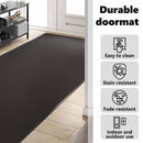 vidaXL Ajtószőnyeg Egyéb Fekete 120 x 300 cm Poliamid és PVC