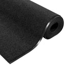 vidaXL Ajtószőnyeg Egyéb Fekete 120 x 350 cm Poliamid és PVC