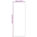 vidaXL Ajtószőnyeg Egyéb Fekete 120 x 350 cm Poliamid és PVC