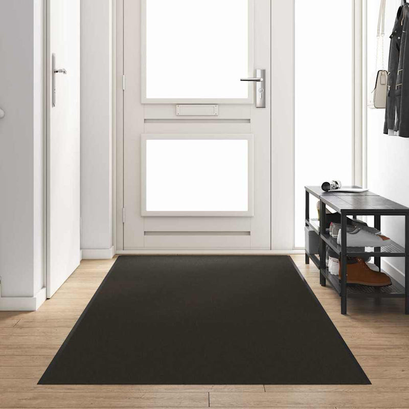 vidaXL Ajtószőnyeg Egyéb Fekete 120 x 400 cm Poliamid és PVC