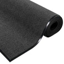 vidaXL Ajtószőnyeg Antracit és fekete 120 x 250 cm Poliamid és PVC