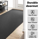 vidaXL Ajtószőnyeg Antracit és fekete 120 x 400 cm 100% Poliamid