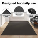 vidaXL Ajtószőnyeg Antracit és fekete 120 x 400 cm 100% Poliamid