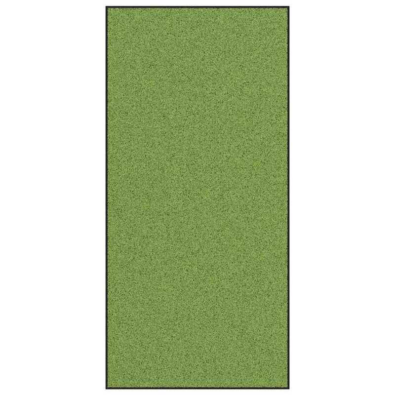 vidaXL Ajtószőnyeg Egyéb Zöld és Fekete 120 x 250 cm Poliamid és PVC