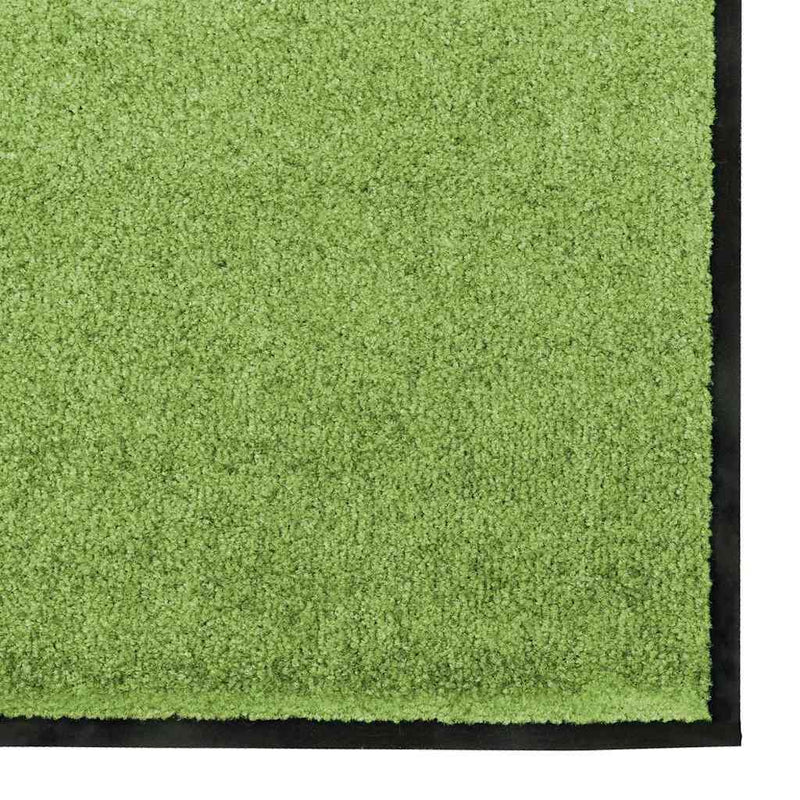 vidaXL Ajtószőnyeg Egyéb Zöld és Fekete 120 x 300 cm Poliamid és PVC
