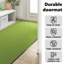 vidaXL Ajtószőnyeg Egyéb Zöld és Fekete 120 x 300 cm Poliamid és PVC