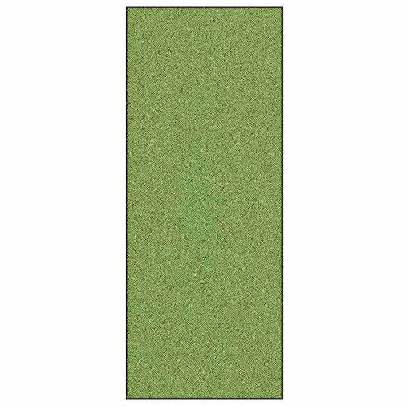 vidaXL Ajtószőnyeg Egyéb Zöld és Fekete 120 x 300 cm Poliamid és PVC