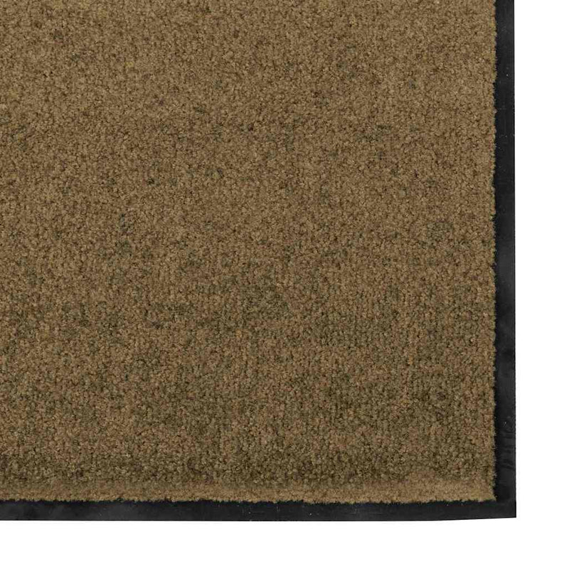 vidaXL Ajtószőnyeg Egyéb Barna és fekete 120 x 300 cm Poliamid és PVC