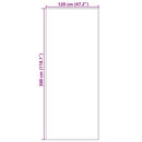 vidaXL Ajtószőnyeg Egyéb Barna és fekete 120 x 300 cm Poliamid és PVC