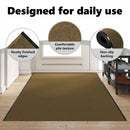 vidaXL Ajtószőnyeg Egyéb Barna és fekete 120 x 350 cm Poliamid és PVC