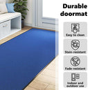vidaXL Ajtószőnyeg Egyéb Kék és Fekete 120 x 350 cm Poliamid és PVC