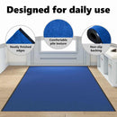 vidaXL Ajtószőnyeg Egyéb Kék és Fekete 120 x 350 cm Poliamid és PVC