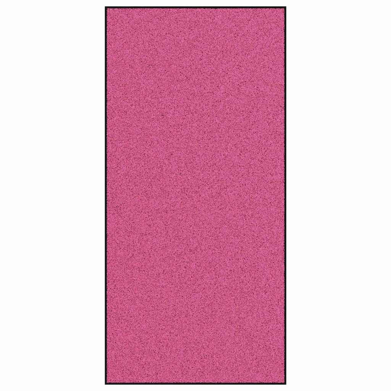 vidaXL Ajtószőnyeg Rózsaszín és Fekete 120 x 250 cm Poliamid és PVC