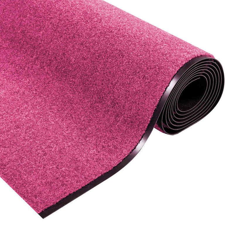 vidaXL Ajtószőnyeg Rózsaszín és Fekete 120 x 350 cm Poliamid és PVC