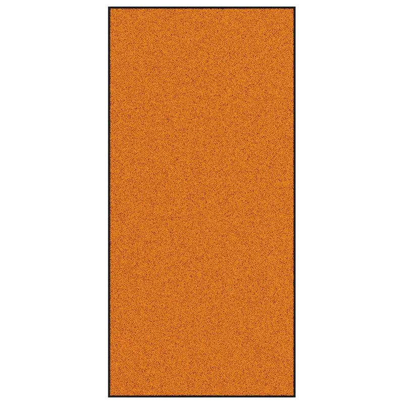 vidaXL Ajtószőnyeg Narancs és Fekete 120 x 250 cm Poliamid és PVC