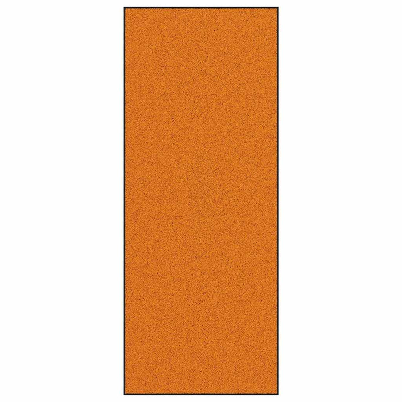 vidaXL Ajtószőnyeg Narancs és Fekete 120 x 300 cm Poliamid és PVC